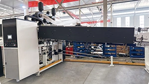 Plieuse-colleuse imprimante servo-flexographique à double rouleau