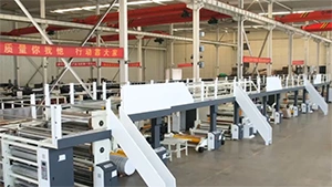 Ligne de production de carton ondulé 5 plis