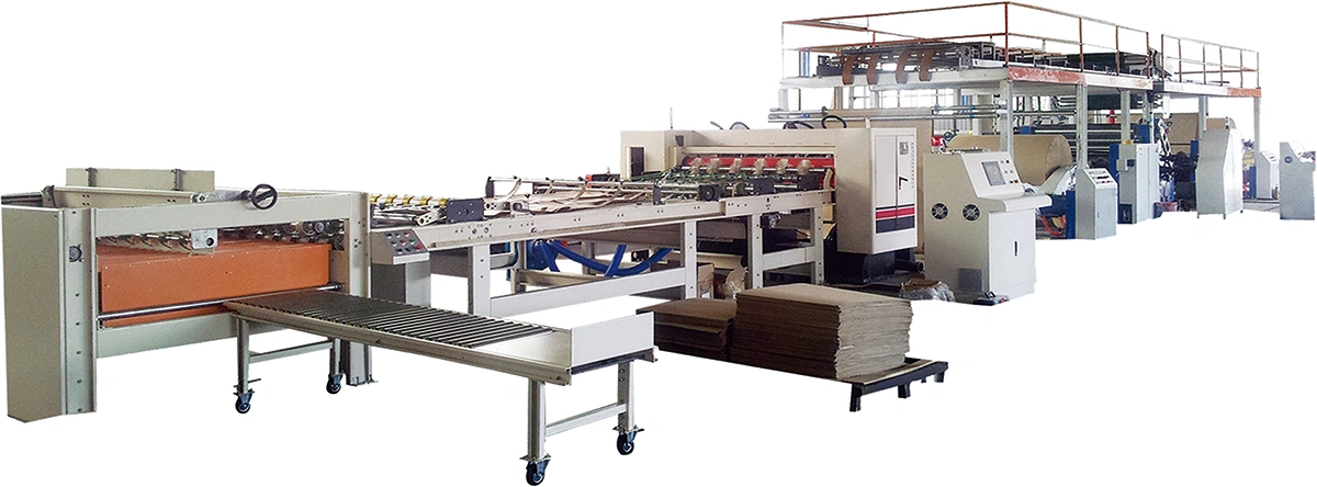 Ligne de production de carton ondulé 2 plis