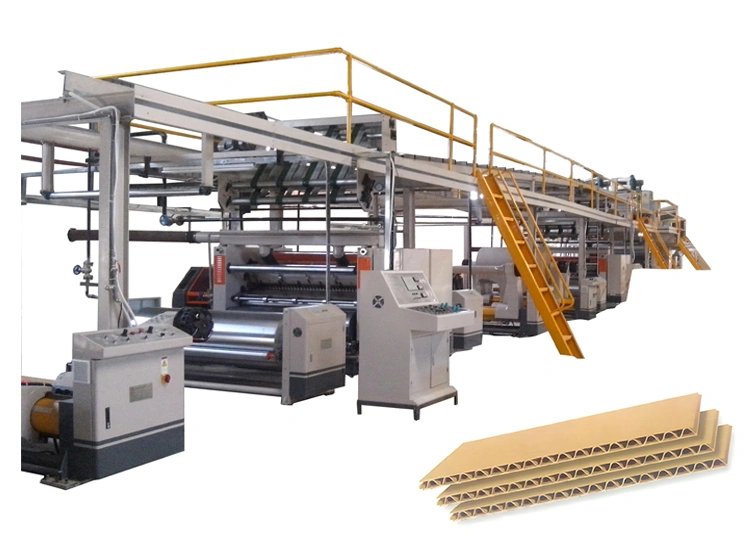 Ligne de production de carton ondulé 3 plis