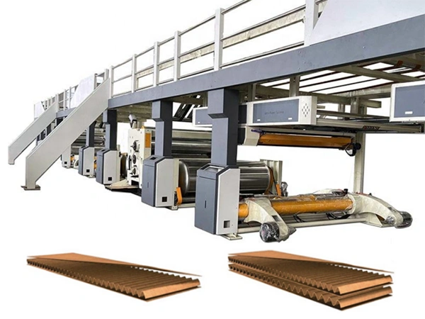 Ligne de production de carton ondulé 7 plis