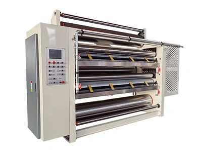 Machine à encoller duplex pour la production de carton ondulé 5 plis