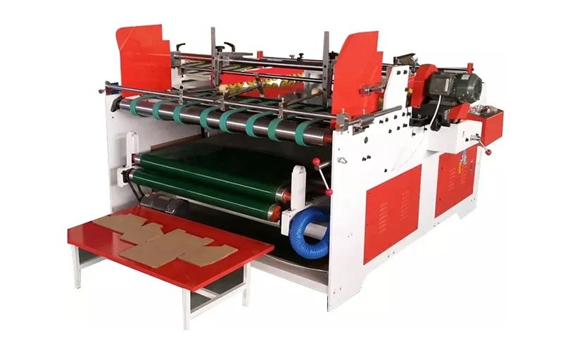 Plieuse-Colleuse Semi-Automatique pour Boîte à Fond Automatique